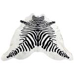 S1058 HAIR ON LEATHER PURE BRAZILIAN COWHIDE SKIN RUG CARPET ZEBRA