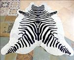 S1060 HILASON HAIR ON LEATHER PURE BRAZILIAN COWHIDE SKIN RUG CARPET ZEBRA