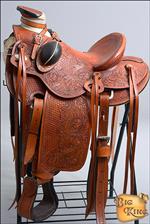 WD90ST HILASON BIG KING SERIES WESTERN WADE RANCH ROPING COWBOY SADDLE 15 16 17