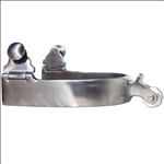 PROFESSIONAL CHOICE HORSE TACK POLISHED STEEL SHORT SHANK SPUR CHAP GUARD
