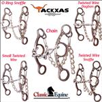 CLASSIC EQUINE SHERRY CERVI COLLECTION DIAMOND SHORT SHANK HORSE GAG BIT