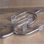 KORSTEEL LONG NECK DRESSAGE SPURS W/O STRAPS ONE SIZE