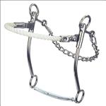 REINSMAN JIM WARNER HACKAMORE LONG SHANK ROPE NOSE HORSE BIT