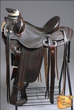 WD087CH HILASON BIG KING SERIES WESTERN WADE RANCH ROPING COWBOY SADDLE 16  17 