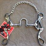 REINSMAN MOLLY POWELL PERFORMANCE SWEET IRON BROKEN PORT STAGE C SOLID MOUTH BIT