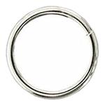 3 x 7MM HILASON NICKEL PLATED STEEL WIRE RING WESTERN TACK HORSE SADDLE REPAIR