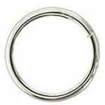 2 x 6.2MM HILASON NICKEL PLATED STEEL WIRE RING WESTERN TACK HORSE SADDLE REPAIR