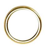1-1/2  HILASON  WESTERN TACK HORSE SADDLE REPAIR BRASS PLATED STEEL WIRE RING