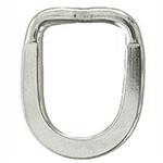 1-1/4  X 5MM HILASON STAINLESS STEEL HORSE WESTERN TACK FLAT WELDED DEE RING