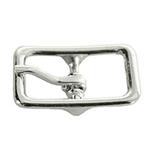 3/4 HILASON NICKEL PLATED CENTER DIE CAST CENTER BAR BUCKLE HORSE WESTERN TACK