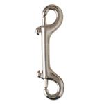 4-3/4  HILASON HORSE TACK HARDWARE NICKEL PLATED MALLEABLE IRON DOUBLE END SNAP
