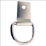 5 MM X 1-1/8  HILASON HORSE WESTERN TACK NICKEL PLATED CLIP & DEE RING