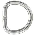 1-3/4  HILASON HORSE WESTERN SADDLE NICKEL PLATED STEEL WIRE WELDED DEE RING