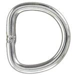 2 MM HILASON WESTERN HORSE TACK THICK NICKEL PLATED STEEL WIRE WELDED DEE RING