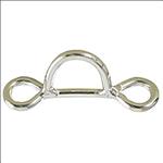 1  HILASON NICKEL PLATED STEEL WIRE TIE DOWN DEE HORSE WESTERN TACK SADDLE