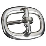 3/4  HILASON HORSE WESTERN TACK SADDLE NICKEL PLATED DIE CAST CENTER BAR BUCKLE