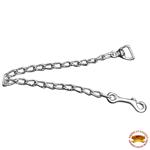 1  X 24  HILASON NICKEL PLATED LEAD CHAIN SWIVEL HORSE WESTERN TACK SADDLE