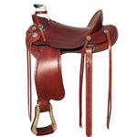 HILASON BIG KING SERIES WESTERN WADE RANCH ROPING COWBOY TRAIL SADDLE 15 16 17