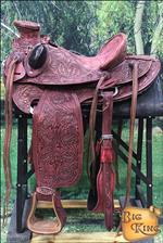 WD003RO HILASON BIG KING WESTERN WADE RANCH ROPING LEATHER HORSE SADDLE