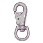 7/8  HILASON HORSE WESTERN TACK NICKEL PLATED MALLEABLE IRON BULL SNAP