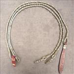 R93 HILASON WESTERN RAWHIDE BRAIDED LEATHER SHOW ROMMEL ROMEL ROMAL REINS HORSE