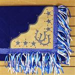 CSB236 HILASON WESTERN SHOW BARREL RACING RODEO SADDLE BLANKET PAD NAVY BLUE