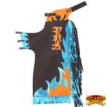 WESTERN YOUTH CHILD RODEO BRONC BULL RIDING SHOW GENUINE LEATHER CHAPS