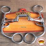 HILASON STAINLESS STEEL HORSE BIT W/HINGED CORRECTION MOUTH